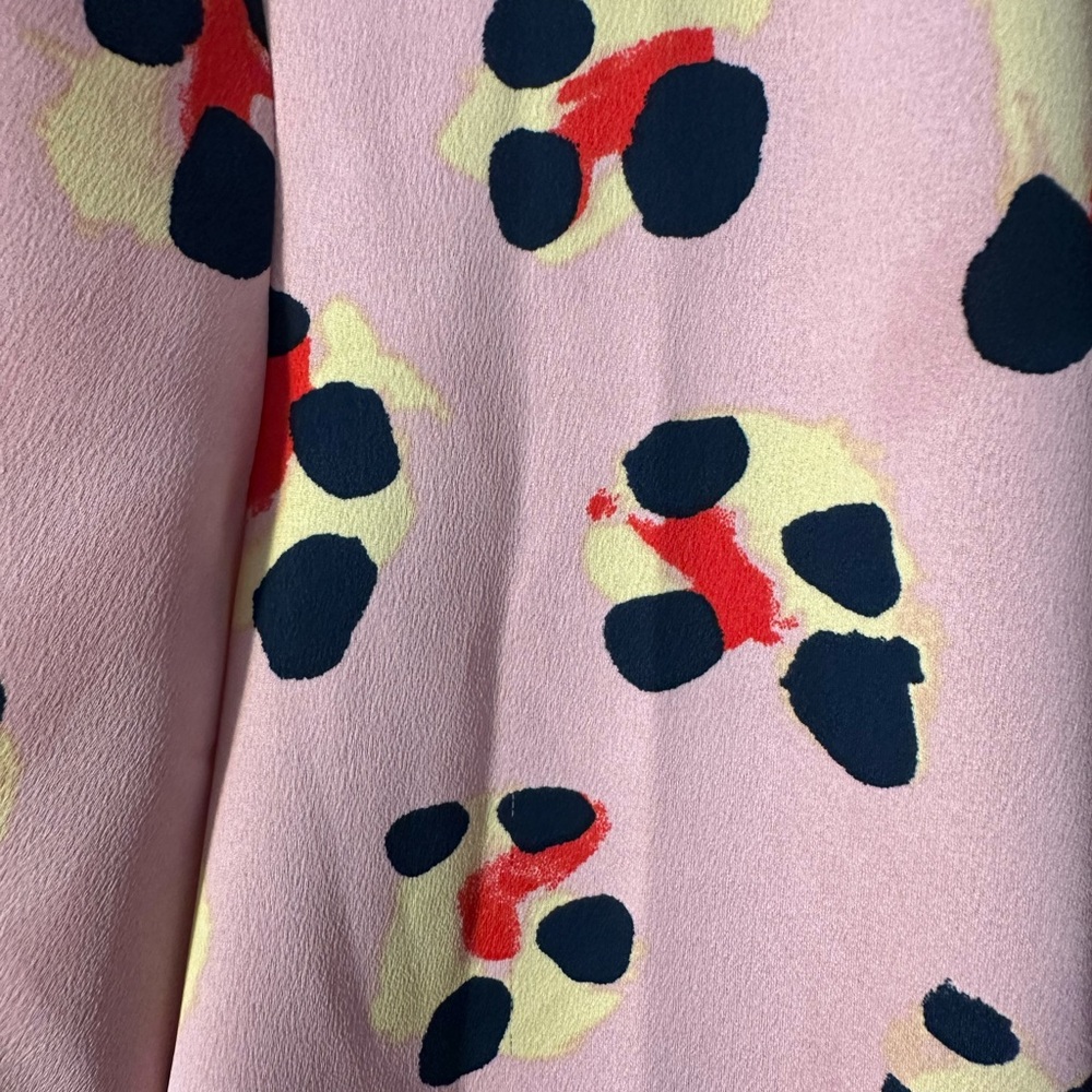 BCBGeneration Asymmetrical Blue and Pink Blouse - Picture 5 of 9